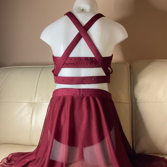 Burgundy lyrical/contemporary #70 - Picture 2 of 3